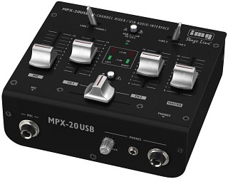 Mixers: DJ mixers, 3-channel stereo DJ mixer MPX-20USB