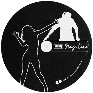 Play + Record: Plattenspieler, Filzauflage (Slipmat) DJP-2M