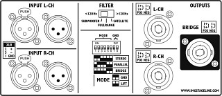 PA amplifiers: 2-channel, Professional stereo PA amplifier STA-3000