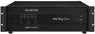 PA amplifiers: Multi-channel, Professional 3-channel PA amplifier STA-1603CLUB