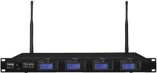 Wireless microphones: Transmitters and receivers, 4-channel multifrequency receiver unit TXS-646