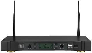 Wireless microphones: Transmitters and receivers, 2-channel multifrequency receiver unit TXS-895