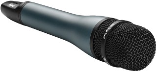 Wireless microphones: Transmitters and receivers, Hand-held microphone with integrated multifrequency transmitter TXS-895HT