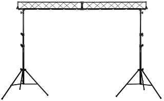 Zubehr Lichttechnik, Universal-Leuchten-Stativsystem bestehend aus 2 Drei-Punkt-Traversen, 2 Stativen und Montagematerial, PAST-320/SW