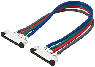 Zubehr Lichttechnik, Schnellverbinder fr SMD-RGB-LED-Streifen, LEDC-3RGB